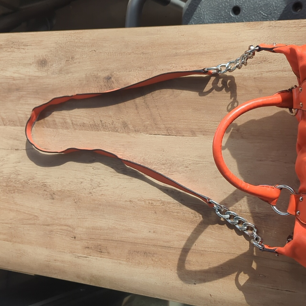 🌼 Michael Kors Orange Leather Satchel - Picture 13 of 13